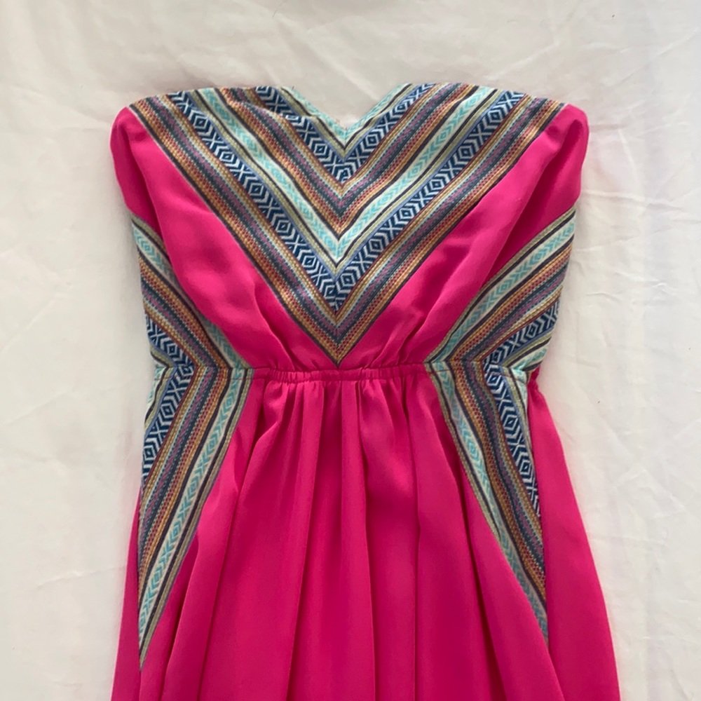 Pink maxi dress